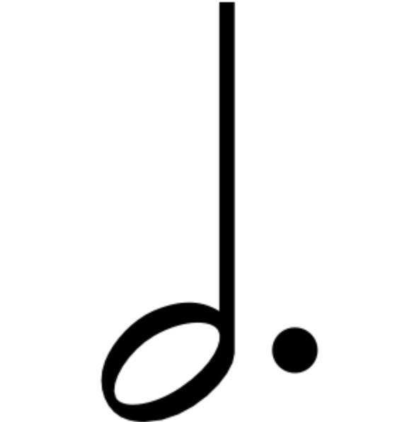 付点二分音符